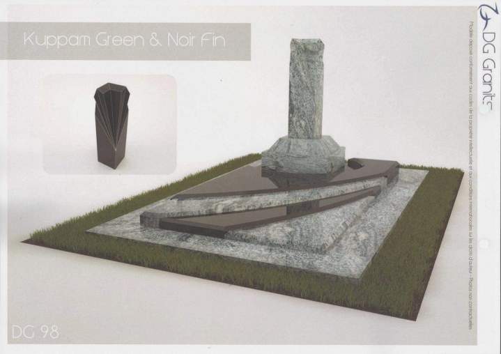 Monument Kuppam Green & Noir fin Étampes