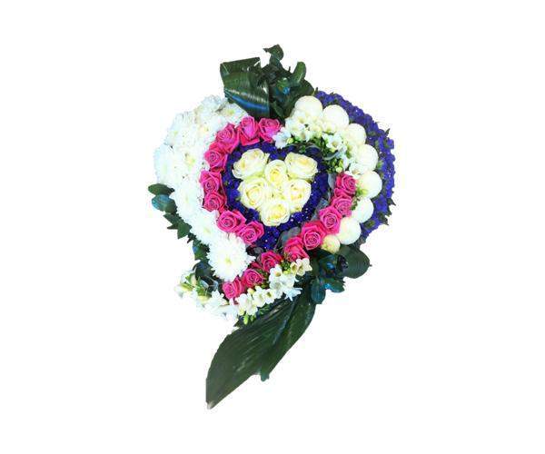 Création coeur floral Étampes