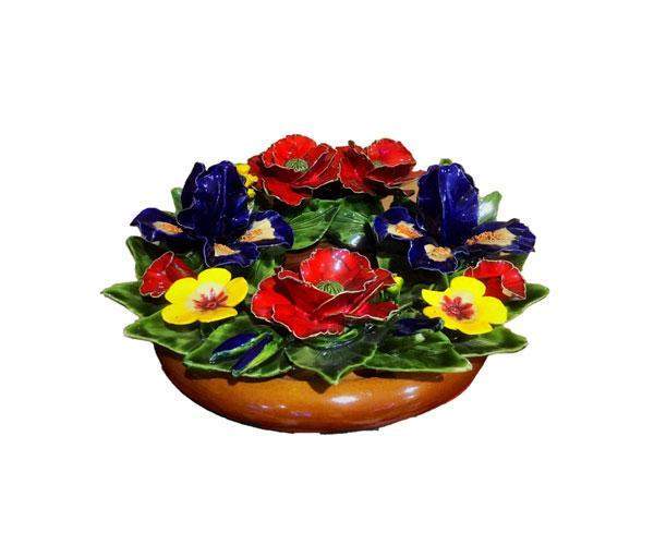 Fleurs funéraires en céramique Étampes